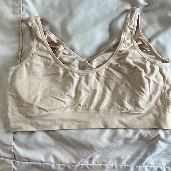 Women's Size XXL Jockey Beige Nylon/Spandex Sleep Bra / Lounge Bra Size XXL - Picture 4 of 7